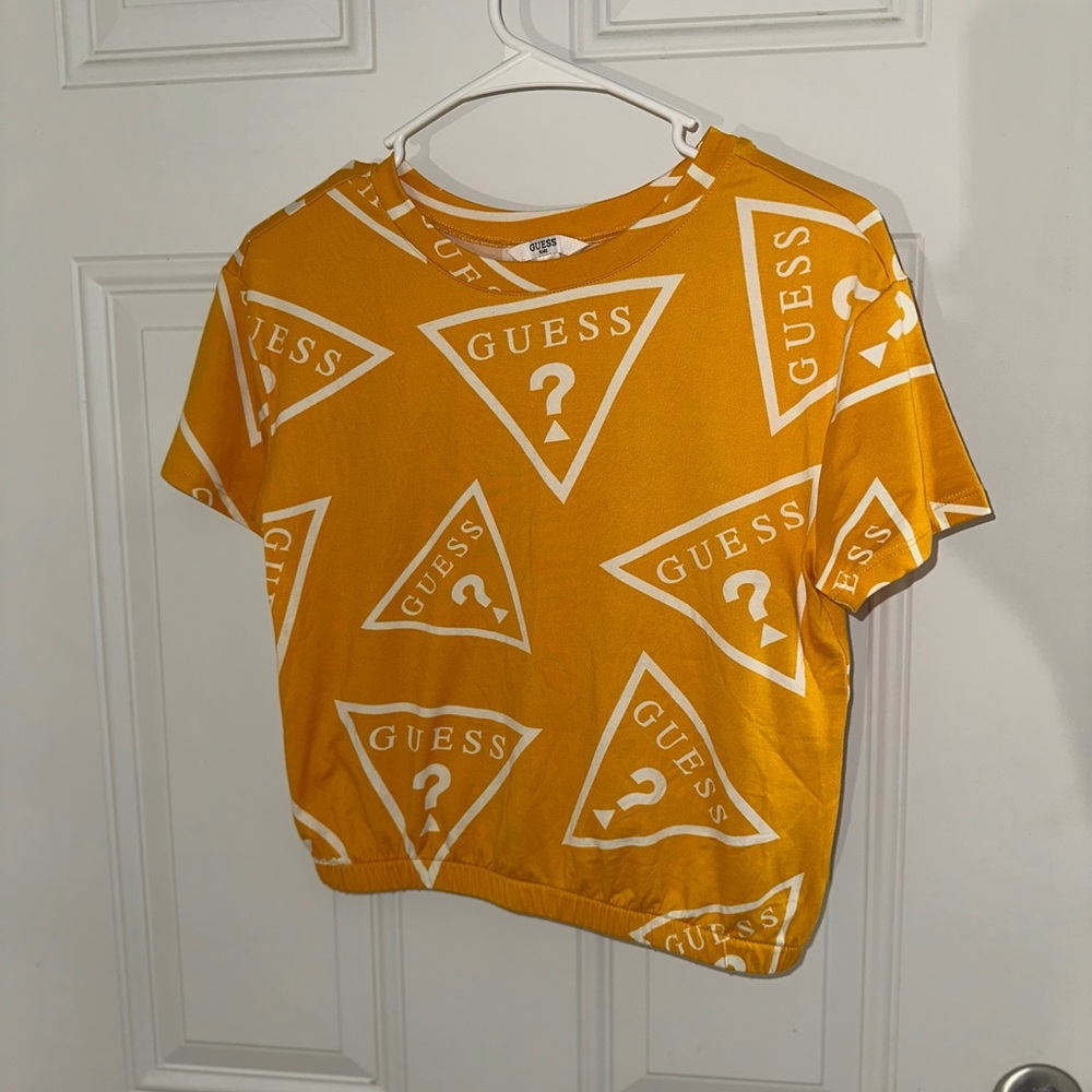 GUESS Kids' Yellow Logo T-Shirt